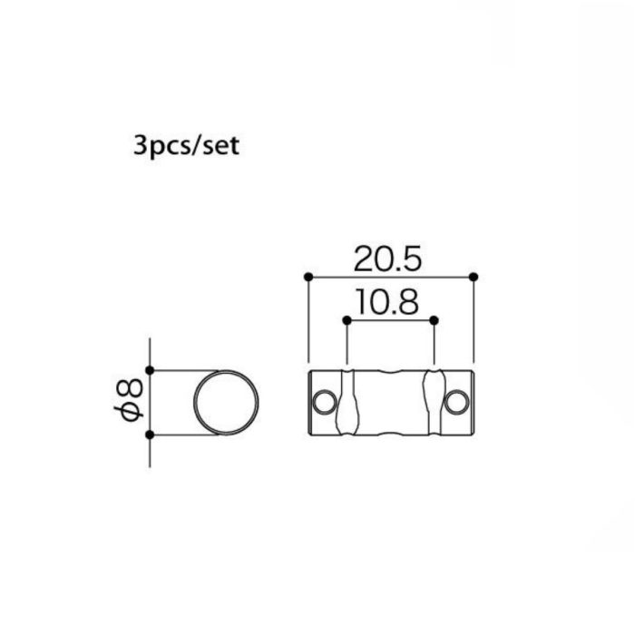 Gotoh In-Tune Saddle Set For Telecaster - Solid Brass - Set of 3 - PSS-ITB - Image 5