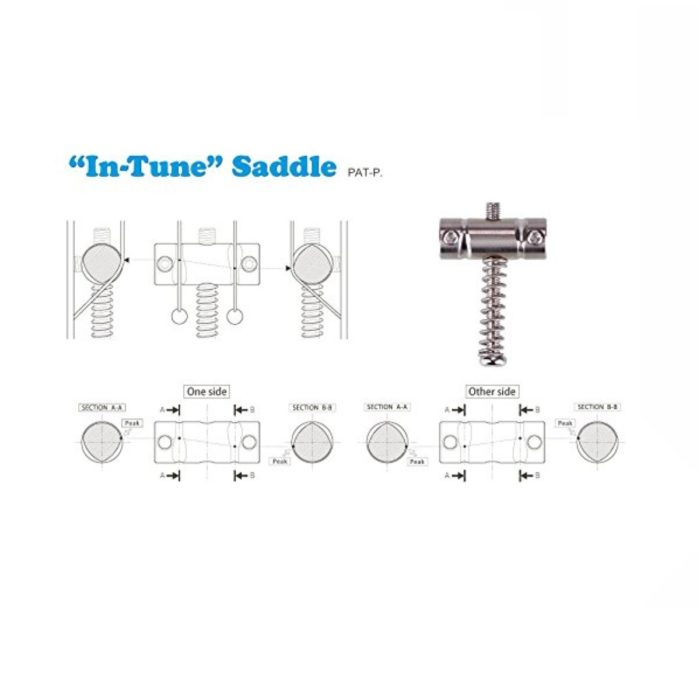 Gotoh In-Tune Saddle Set For Telecaster - Solid Brass - Set of 3 - PSS-ITB - Image 3