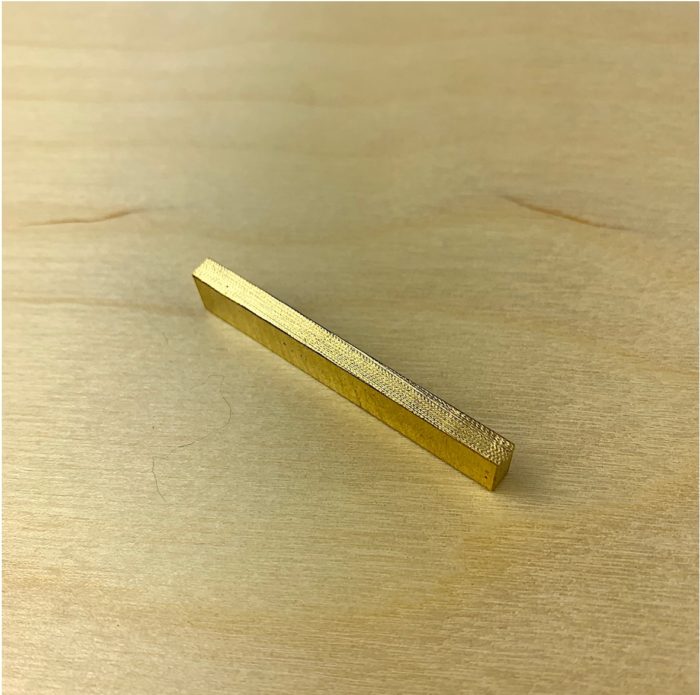 Electric Guitar Brass Nut Blank - Flat - S-1310