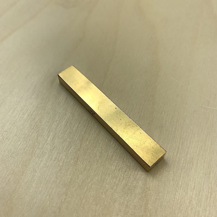 Electric Guitar Brass Nut Blank - Flat - S-1520