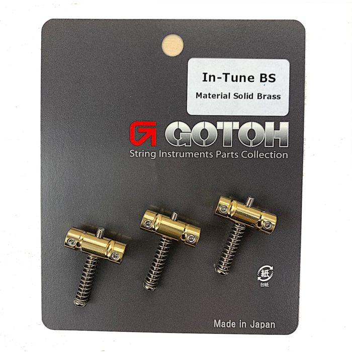 Gotoh In-Tune Saddle Set For Telecaster - Solid Brass - Set of 3 - PSS-ITB