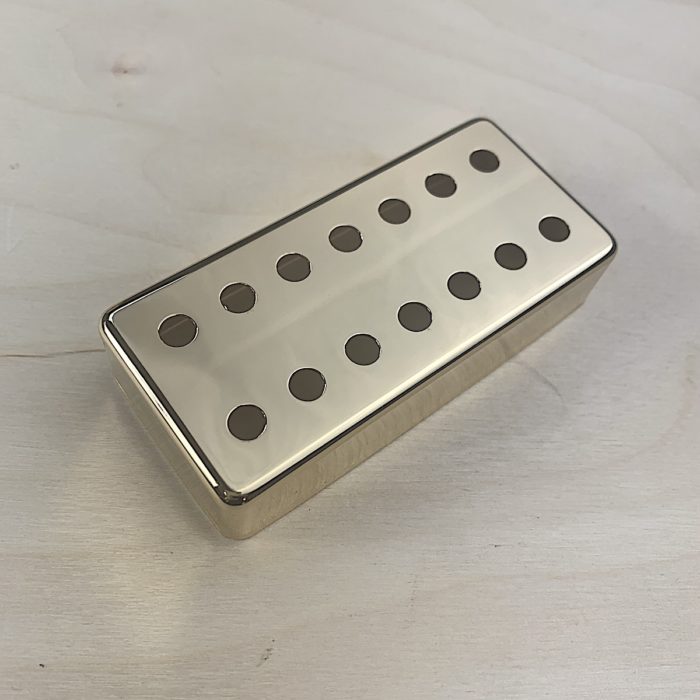 Double Row 7-String Humbucker Cover - 61.2mm. - Brass Gold Plated - GP-HBGPD61.2