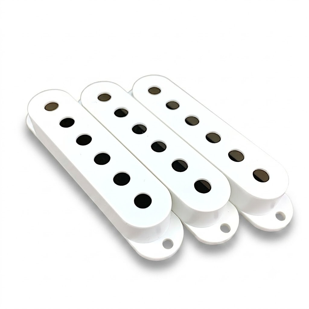 Set of Single Coil Covers - 3 pcs - Matte White - PC-2W