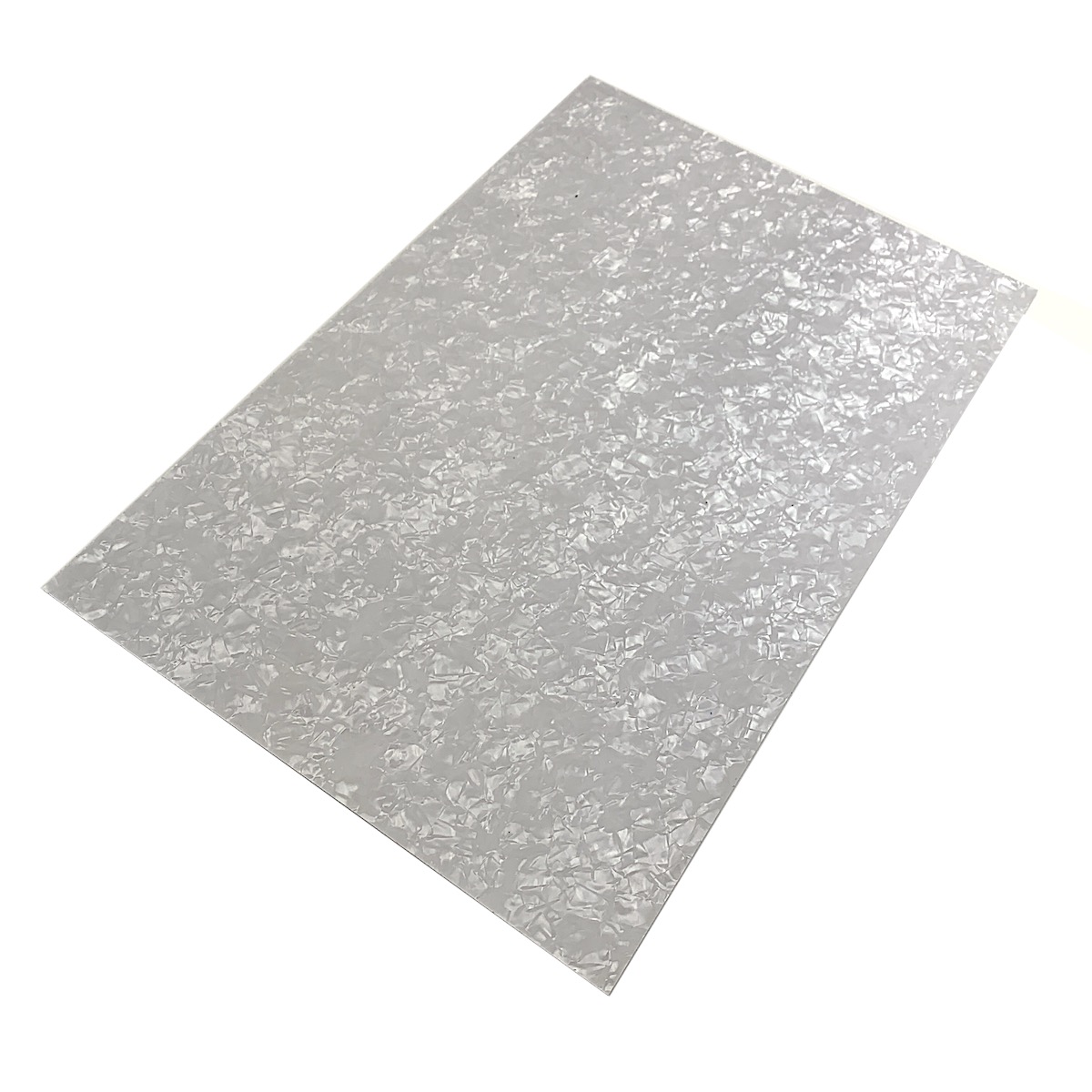 Pickguard Sheet for Guitar and Bass - 3 Ply White Perloid - PS-WP3