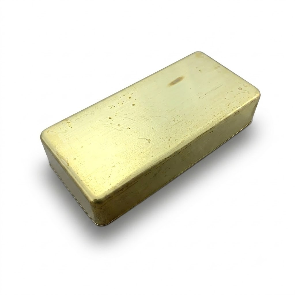 7-strings Humbucker Cover - Brass Raw - Closed - GP-HBRNH