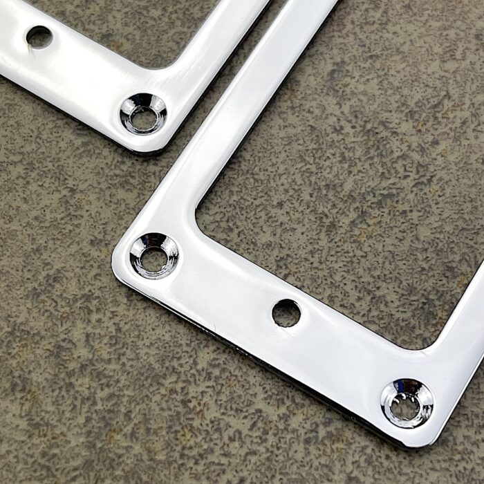 Mini Humbucker Mounting Rings Set - Steel - Chrome Plated - MR13 - Image 3