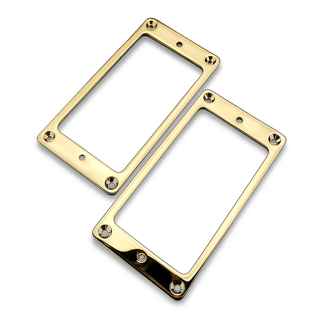 Humbucker Mounting Rings Set - Steel - Gold Plated - MR6