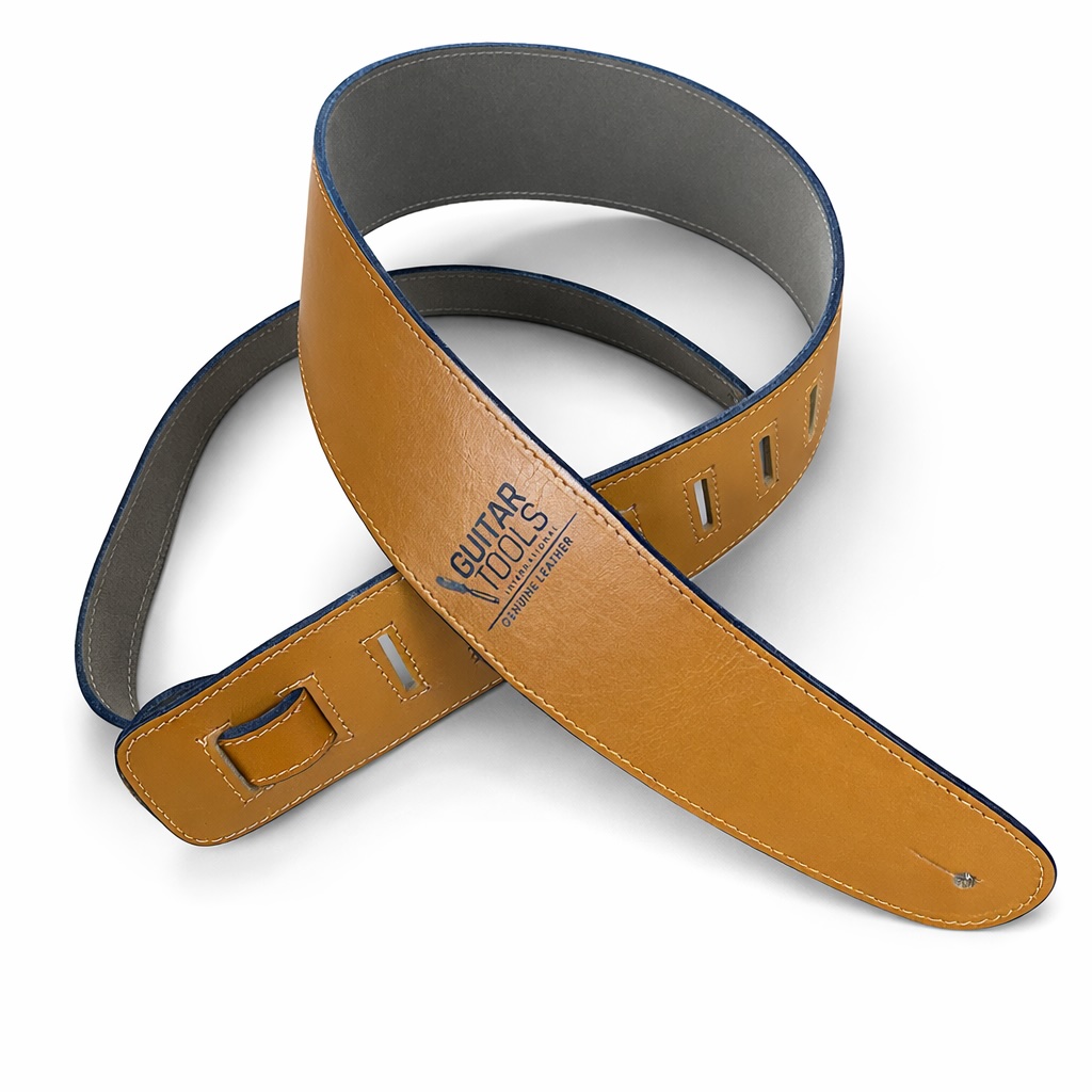 Leather Guitar Strap Ocher - LGS OCHER