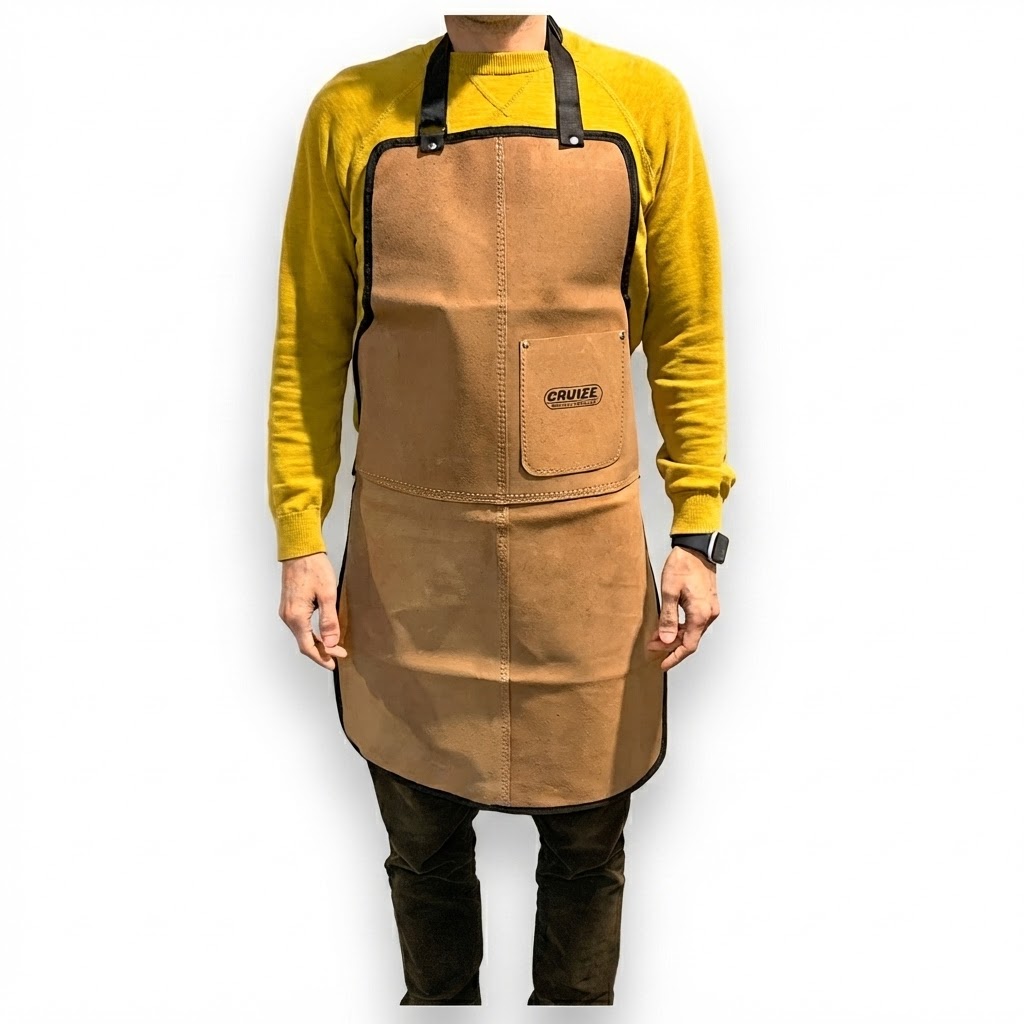 Cruize-Exports Luthiers Split Leather Suede Apron - CE-1267-A