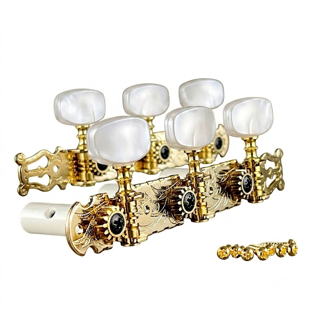 Gotoh Classical Guitar Tuners - Flash Gold Lyra-style - 35G450GX