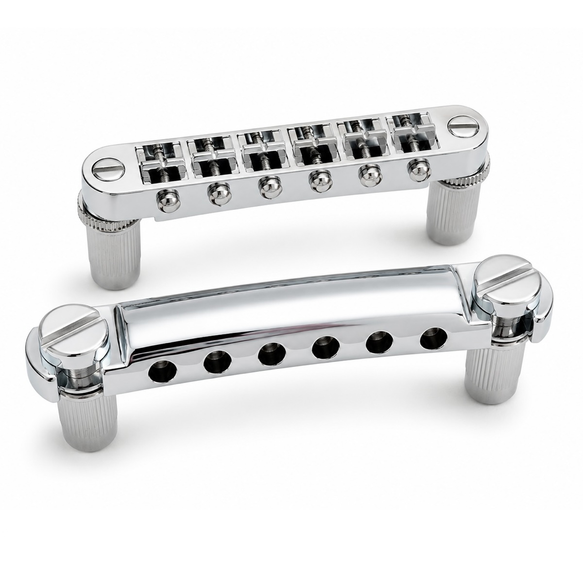GTI Tune-o-Matic Bridge & Stop Tailpiece Set Chrome – GTB1/TMB1